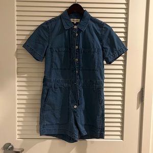 Madewell Petite Ripstop Coverall Romper